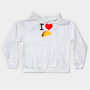 I Heart Tacos Kids Hoodie